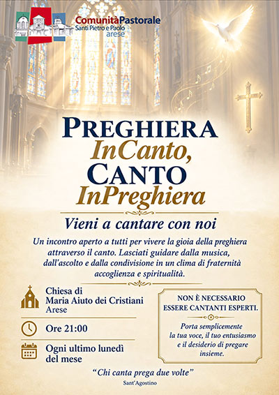 PREGHIERA In Canto, CANTO In Preghiera